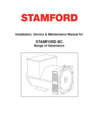 repair manual JCB Installation Service Maintenance Manual for STAMFORD BC Generators PDF
