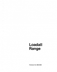 repair manual JCB Loadall Range 520/HL/M, 525/B/BHL, 530/HL/B/BHL, 540B/BM Service Manual & Supplement PDF