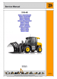 repair manual JCB Loadall 516-40 Service Manual PDF