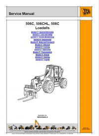 repair manual JCB Loadalls 506C, 506CHL, 508C Service Manual PDF