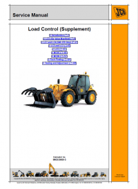 repair manual JCB Load Control LCS, LC1/2/3/4/5, MC05/06 Supplement Service Manual PDF