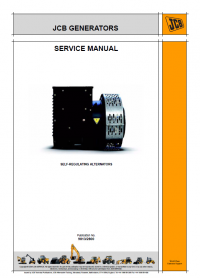 repair manual JCB Generators Self-Regulating Alternators Service Manual PDF