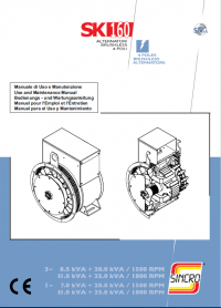 repair manual JCB Generators Sincro SK160 Alternator Use and Maintenance Manual PDF