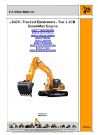 repair manual JCB Tracked Excavator JS370 Tier 2 DieselMax Engine Service Manual PDF