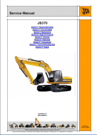 repair manual JCB Tracked Excavator JS370 Service Manual PDF