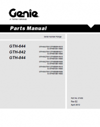 spare parts catalog Terex GTH 644/842/844 Parts Manual PDF