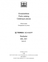 spare parts catalog Terex SKL 841/841 serie B Wheel Loader PDF Parts Catalog