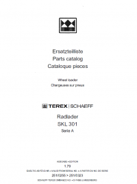 spare parts catalog Terex SKL 301 series A Wheel Loader PDF Parts Catalog