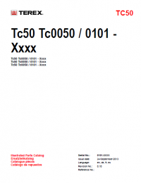 spare parts catalog Terex Tc50 Tc0050 / 0101 -Xxxx Parts Catalog PDF
