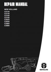repair manual New Holland Combine CX720-CX880 PDF Repair Manual