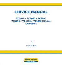 repair manual New Holland Combines TC5040 TC5050 TC5060 TC5070 TC5080 Set of Manuals PDF