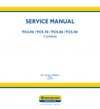 repair manual New Holland Combine TC4.90, TC5.70, TC5.80, TC5.90 Service Manual PDF