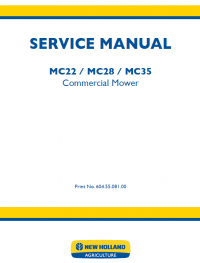 repair manual New Holland Commercial Mower MC22 MC28 MC35 Service Manual PDF