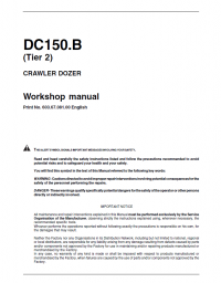 repair manual New Holland Crawler Dozer DC150.B (Tier 2) Workshop Manual PDF