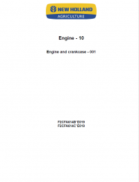 repair manual New Holland Engine F2CFA614B/C E019 Service Manuals PDF
