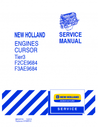 repair manual New Holland Engine Cursor Tier3 F2CE9684 F3AE9684 Service Manual