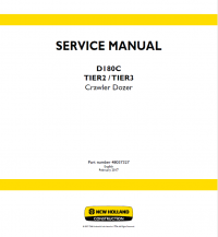 repair manual New Holland D180C Tier2/Tier3 Crawler Dozer Service Manuals PDF