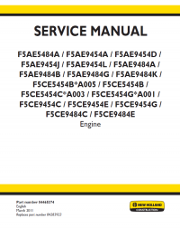 repair manual New Holland F5A/C/D/H Engines series Service Manuals PDF