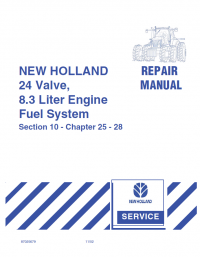 repair manual New Holland 24 Valve, 8.3 Liter Engine Set of PDF Manuals