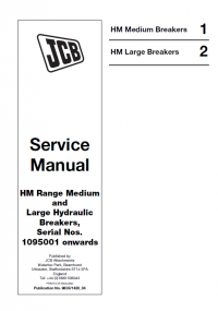 repair manual JCB HM Medium and Large Hydraulic Breakers Service Manual PDF