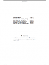 repair manual JCB Hydraulic Breakers HM22, HM25, HM29, HM26 Service Manual PDF