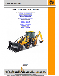 repair manual JCB Backhoe Loader 3DX, 4DX Service Manual PDF