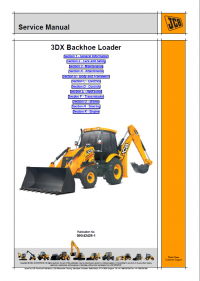 repair manual JCB Backhoe Loader 3DX Service Manual PDF