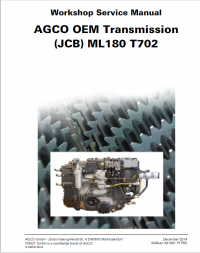 repair manual JCB Drivetrain AGCO OEM Transmission ML180 T702 Workshop Service Manual PDF