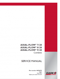 repair manual Case Combines 7120, 8120, 9120 Axial-Flow PDF Set of Manuals