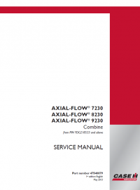 repair manual Case Combines 7230 8230 9230 Axial-Flow Set of Service Manuals
