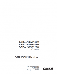 repair manual Case Combine Axial-Flow 5088/6088/7088 Set of PDF Informations