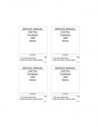 repair manual Case 1600 Combines Axial Flow Set of Manuals PDF