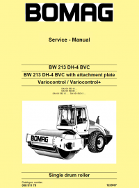 repair manual Bomag BW 213 DH-4 BVC Single Drum Roller Service Manual PDF
