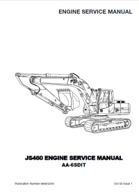 repair manual Isuzu Diesel Engine AA-6SDIT for JCB JS460 Service Manual PDF