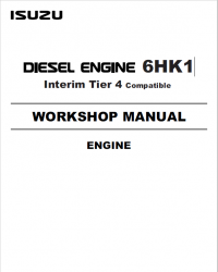 repair manual Isuzu Diesel Engine 6HK1 for JCB Workshop Manual PDF