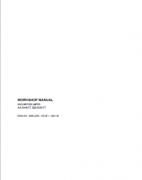 repair manual Isuzu Diesel Engine AA-6HK1T, BB-6HK1T for JCB Workshop Manual PDF