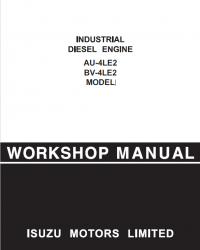 repair manual Isuzu Industrial Diesel Engine AU-4LE2, BV-4LE2 for JCB Workshop Manual PDF