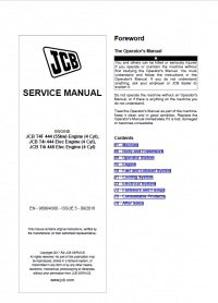 repair manual JCB Engines T4F 444, T4F 448 4 Cyl Models Service Manual PDF