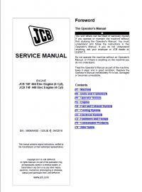 repair manual JCB Engines T4F 444, T4F 448 Models Service Manual PDF