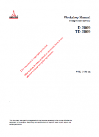 repair manual JCB Deutz D/TD 2009 Competence Level 3 Engines Workshop Manual PDF