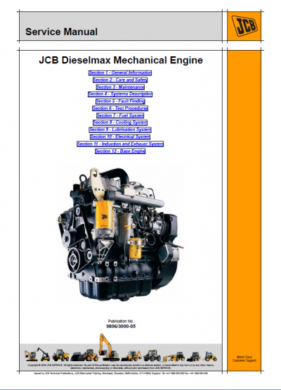 JCB Excavators Service Manuals S3 Download