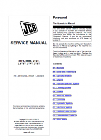 repair manual JCB Dumpsters 2TFT, 2THS, 2TST, 3.5TST, 3TFT, 3TST Service Manual PDF