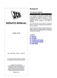 repair manual JCB Drivetrain Systems TG300, TG310 Service Manual PDF