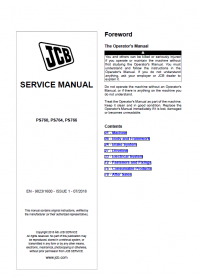 repair manual JCB Drivetrain Systems PS760, PS764, PS766 Transmissions Service Manual PDF