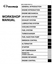 repair manual Hino Trucks J05D-TA Engine 2006 Workshop Manual PDF