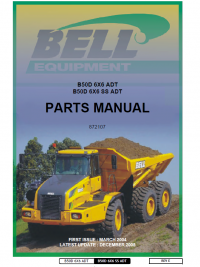 repair manual Bell Articulated Dump Truck B50D Set of Manuals