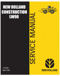 repair manual New Holland LW90 Wheel Loader Service Manual PDF