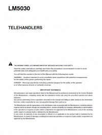 repair manual New Holland Telehandler LM5030 PDF Set of Manuals