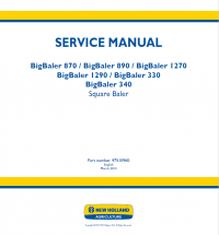 repair manual New Holland Baler 330/340/870/890/1270/1290 Service Manuals PDF
