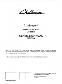 repair manual Challenger Terra Gator 3244 Chassis Service Manual 627333-A PDF